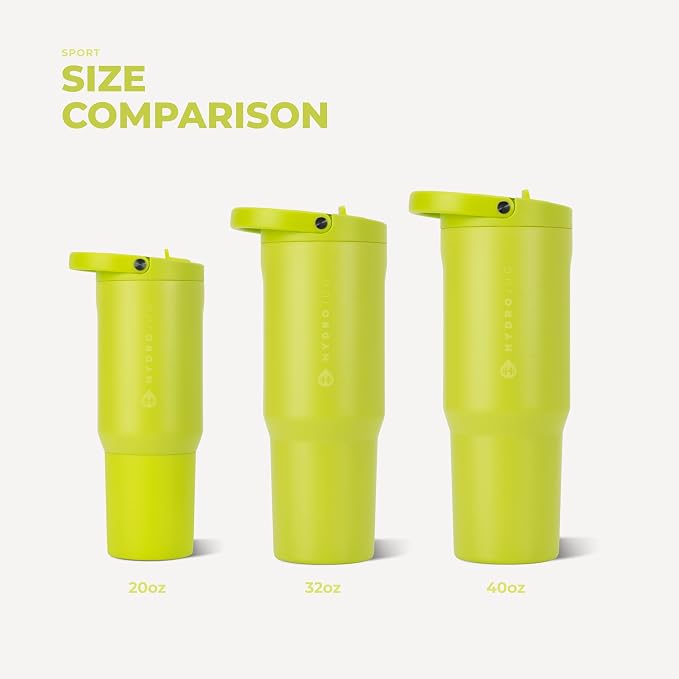 HydroJug Sport 32 oz Insulated Stainless Steel Water Bottle, Lemon Lime - Image 5