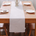 2 Piece Fabric in 1, Soft Caddice Faux Linen 2 Side Table Runner, eco-Friendly by NATUS+WEAVER