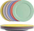 10inch/6pcs Dishwasher & Microwave Safe Wheat Straw Plates by greenandlife