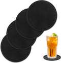 Black Coasters Set of 4, Silicone Coaster by Unknown