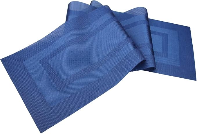 PIGCHCY Placemats with Matching Table Runner, Heat Resistant Vinyl Woven - Image 4
