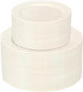 102 Pcs Ivory Plastic Plates, Disposable Party Plates Include 51 Ivory Dinner by I00000