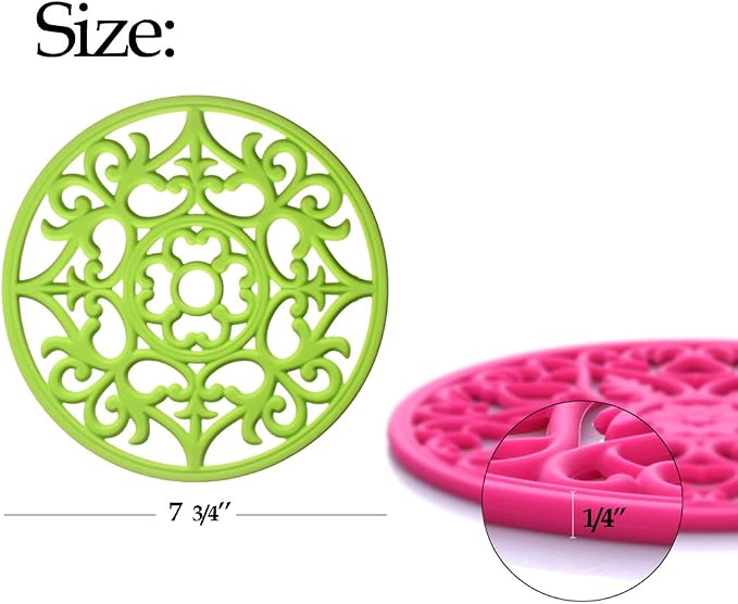 ME.FAN Trivets for Dishes/Pots/Pans, Flexible/Durable/Non Slip Hot Pads to - Image 3