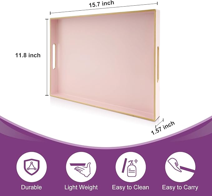 Gifturbo Pink Large Serving Tray - Image 2