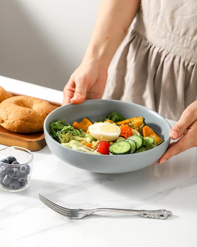 Pasta Bowl, 34oz Bowl Plate, Dinner Bowls, Ceramic Salad Bowl - Image 3