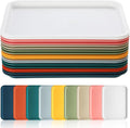 Gerrii 18 Pcs Plastic Fast Food Trays Bulk Restaurant Serving Cafeteria Tray by Gerrii