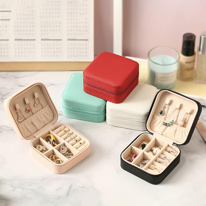 ZPROW Travel Jewelry Case, Mini Portable Jewelry Travel Boxes, Small Jewelry - Image 6