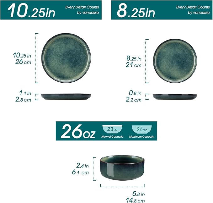 vancasso Starry 12 Pieces Dinnerware Sets - Image 2