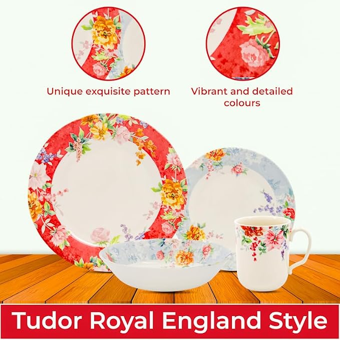 24-Piece Porcelain Dinnerware Set - Image 3