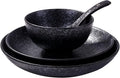 4-Piece Ceramic Dinnerware Set, Japanese Hand-painted Tableware set, A Good by Whitenesser