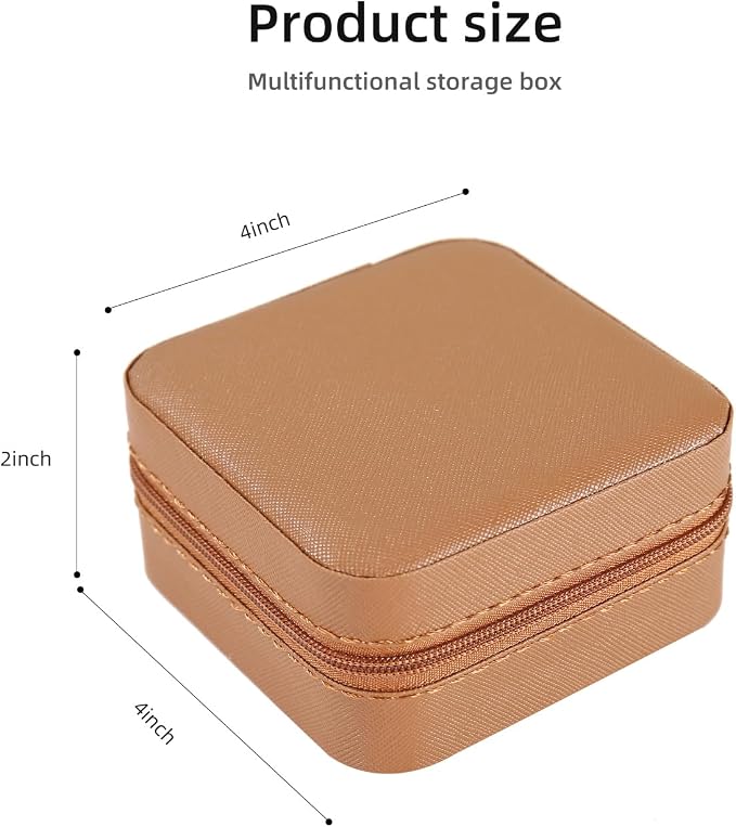 KElofoN Travel jewelry case Travel jewelry box Travel Jewelry Organizer Small - Image 3