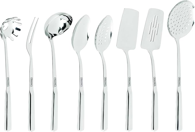 Viking Kitchen Utensils Set, 8 Piece Stainless Steel Cooking Utensil Set by Unknown