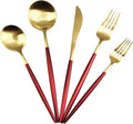 20-Piece 18/10 Stainless Steel Flatware Silverware, Luxury Dinnerware Set by Gugrida