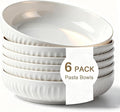 8 Inch Ceramic Pasta Bowls, 6 Pack, 34 Oz Serving Bowls, dishwasher and oven by Aoveew