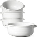LE TAUCI Soup Bowls with Handles - 22 oz Lead-Free Ceramic French Onion Crocks by LETAUCI