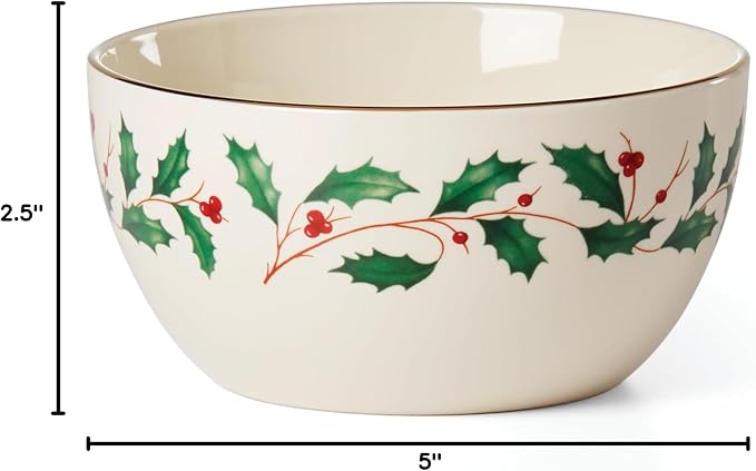 Lenox Holiday Porcelain Christmas Decorative Bowl | dishwasher safe | - Image 3