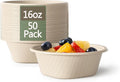 16 Oz Disposable Bowls Heavy Duty Small Paper Bowls made of 100% Compostable by Homestockplus