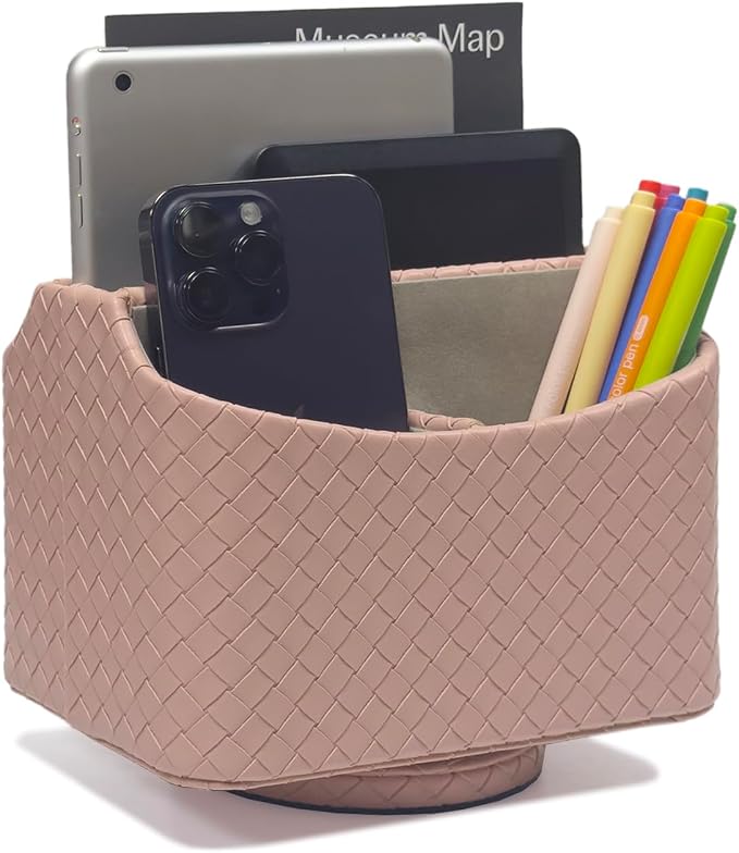 UnionBasic Rotating Desk Organizer, 360 Degree Desk Spinning Caddy, Desktop TV by UnionBasic