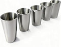 5 Pack 16 oz 304 Stainless Steel Pint Cups, Stackable Camping Cups | Food-Grade by Unknown