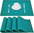 GIVERARE Placemats Set of 4, Heat-Resistant Woven Vinyl Placemat, Non-Slip by GIVERARE