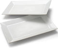18" x 12" Large Serving Platters Set of 2, Porcelain Serving Trays | Classic by Meideal