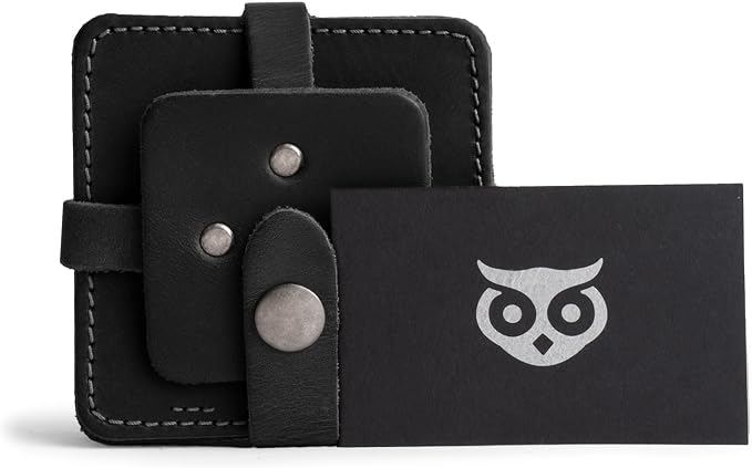 Hide & Drink Leather Coasters Set of 8, Premium Leather Table Protection - Image 5