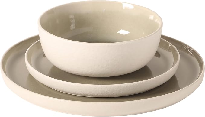 Gibson Elite Tahoe Sunset 12-Piece Reactive Stoneware Dinnerware Set – Matte - Image 7