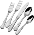 Wallace Hotel 77-Piece Flatware Set, 18/10 Stainless Steel Silverware Set by Wallace