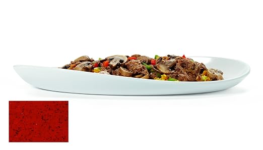 G.E.T. OP-1580-CHI Chili 15 Oval Serving Platter Dishwasher Safe Melamine - Image 4