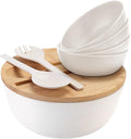 ShineMe Salad Bowl Set, 9.8inches Large Salad Bowl by ShineMe