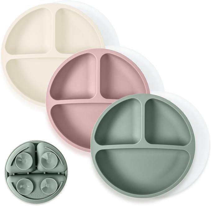 WeeSprout Suction Plates with Lids by WeeSprout