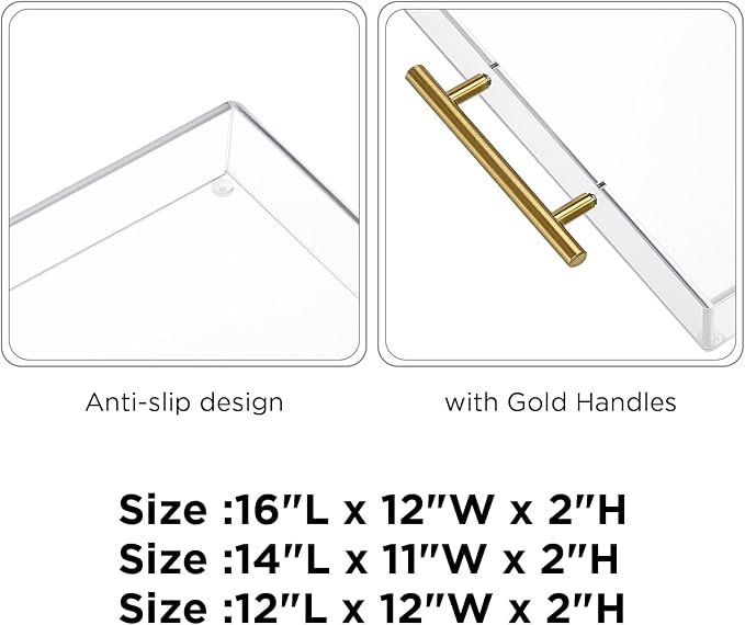 11"x14" Clear Acrylic Serving Tray - Image 5