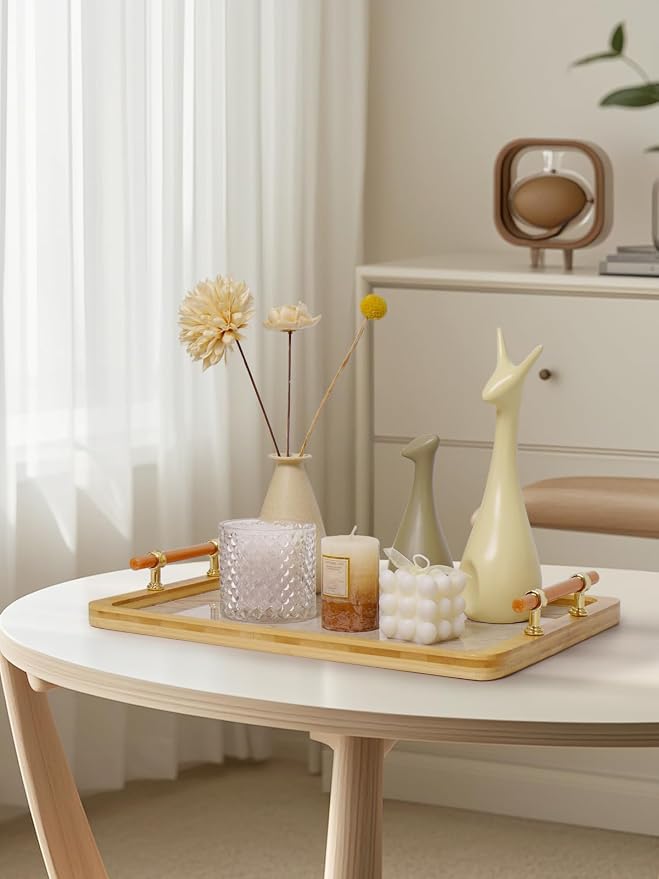 JUPELI 16" x 12" Bamboo Serving Tray - Image 5