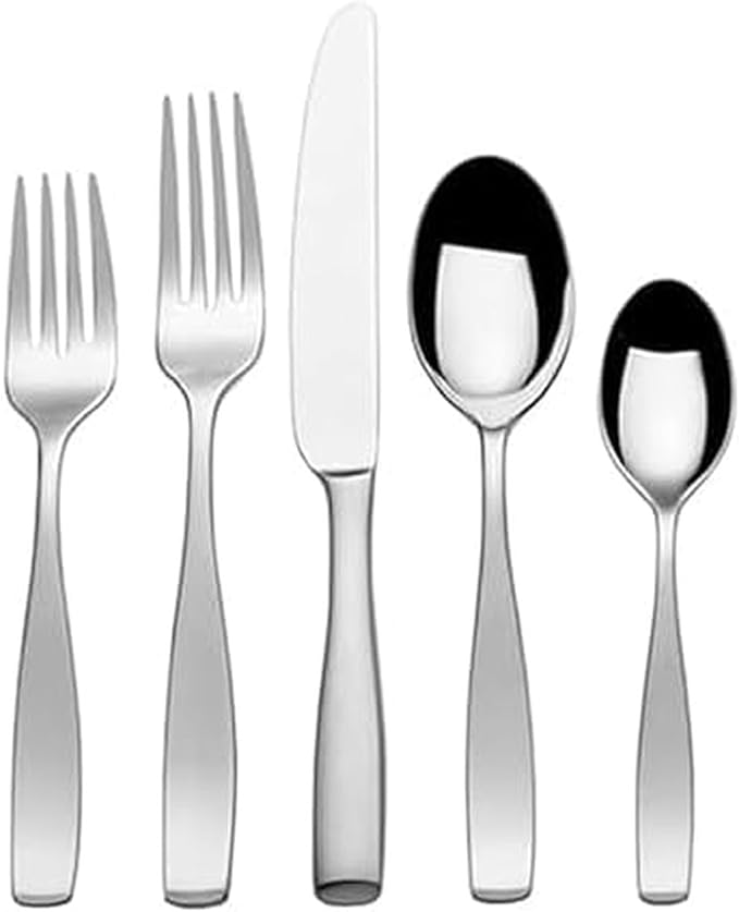 Mikasa Satin Loft 65-Piece Flatware Set, Service by Mikasa