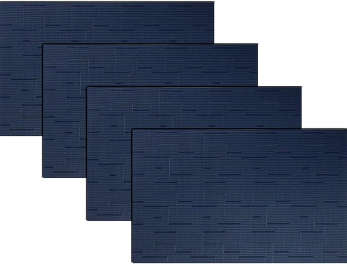 PIGCHCY Plastic Placemats, Washable Durable Vinyl Woven Table Mats, Elegant by PIGCHCY
