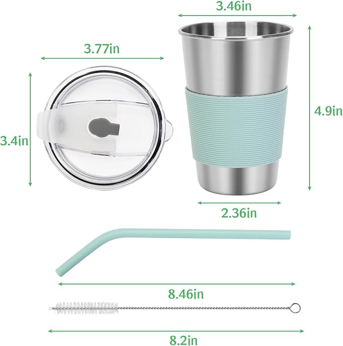 Kids Stainless Steel Cups, 16oz Kids Tumbler - Image 2