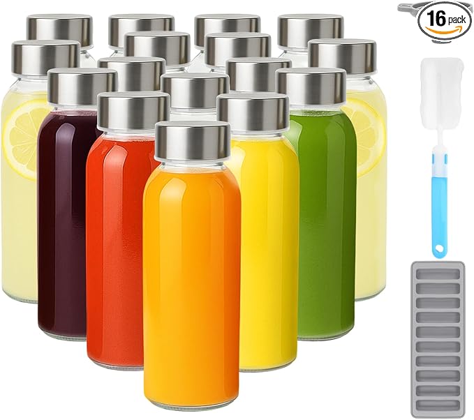 Zukro 10.5 oz Glass Juice Bottles by ZukroDrinkware