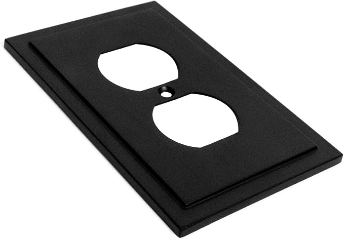 Modern Edge Decorative Wall Plate Switch Plate Outlet Cover, Durable Solid Zinc - Image 2