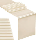 15-Pack Satin Table Runner Champagne 12 x 108 inches Long, Table Runners by Hahuho