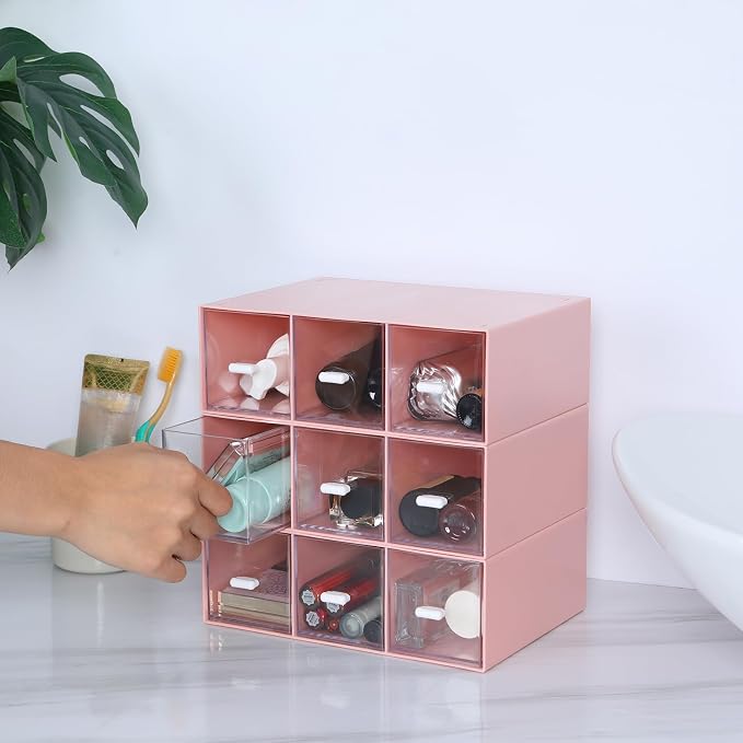 Desktop Organizer With 9 Drawers, Pencil Box, Stationary Organizer | 3 Tiers - Image 5