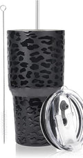 D·S 30oz Leopard Tumbler Double Wall Vacuum Insulated Travel Coffee Mug | by D%C2%B7STUMBLER