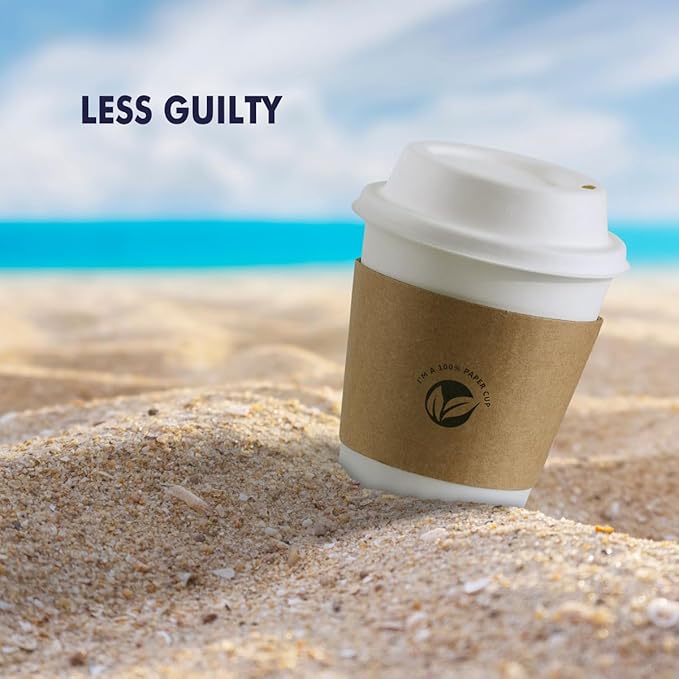 KTOB [50 pack 12 oz Compostable Coffee Cups - Image 6