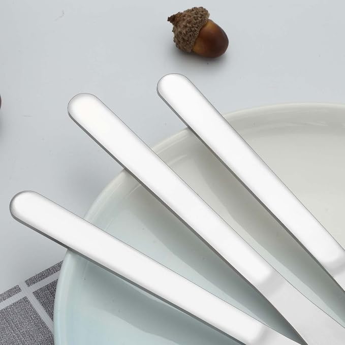 36 Pieces Dinner Knives Set, 8.1 Inches Table Knives Set, Durable Butter Knife - Image 4