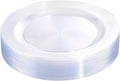 bUCLA 30PCS Clear Plastic Dinner Plates Disposable by BUCLA