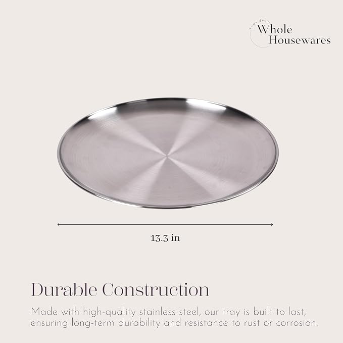 WHOLE HOUSEWARES Metal Serving Tray - Image 3