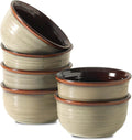 HASENSE Ceramic Cereal Bowls Set of 6, 20 oz Reactive Glaze Grey Soup Bowls | by Hasense