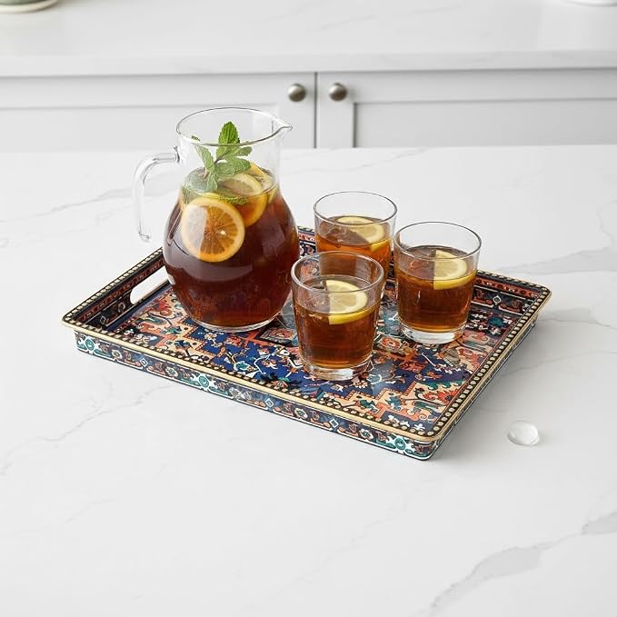 Boho Persian Rug Pattern Serving Tray - Image 8