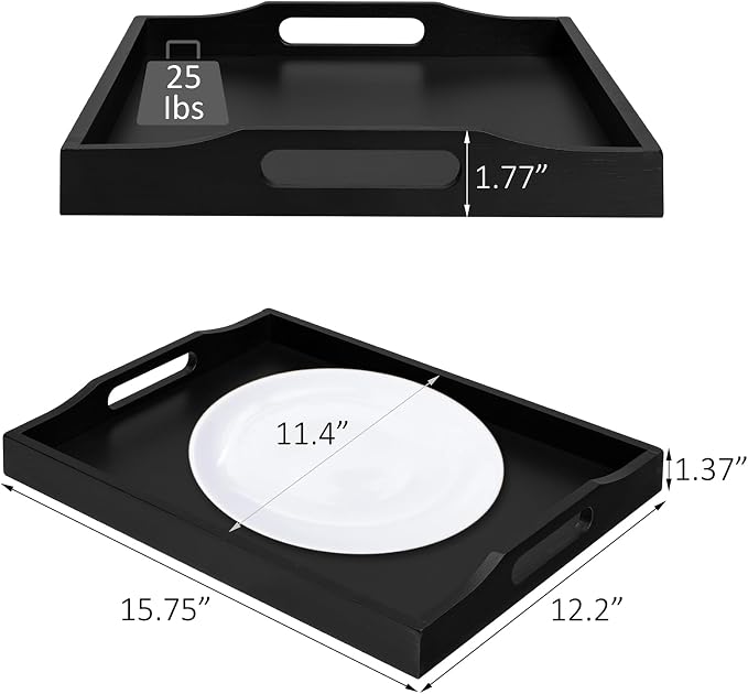 RRX Bamboo Food Serving Tray - Image 3