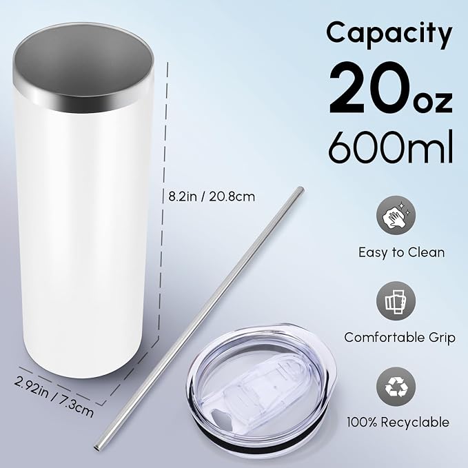 Volhoply 20 oz Skinny Tumbler - Image 2