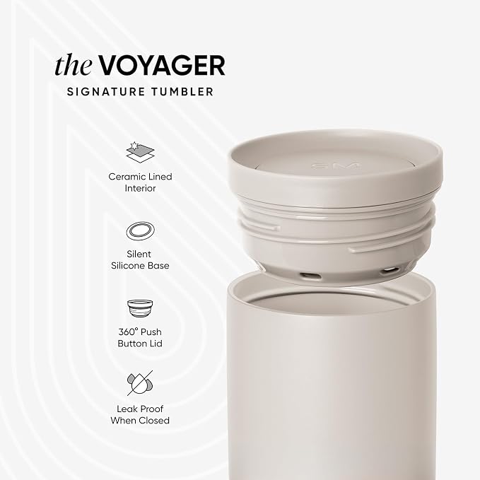 Simple Modern Insulated Travel Coffee Mug 360° Lid | 16oz | Ombré | Voyager - Image 2